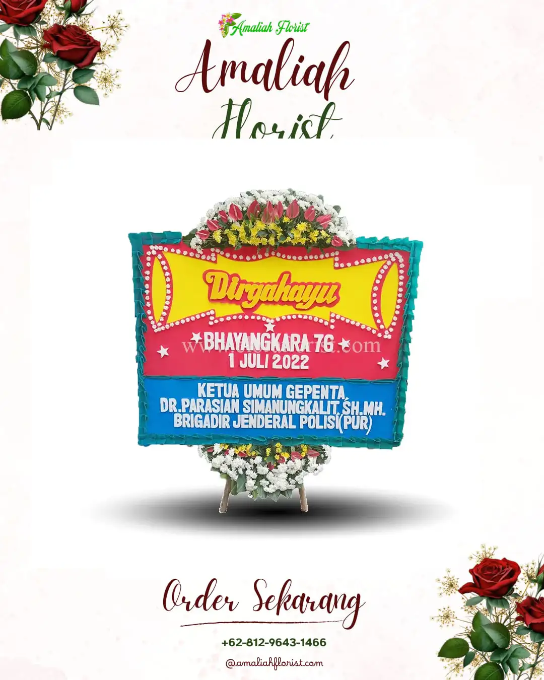Papan Bunga HUT Ulang Tahun Pucangmiliran